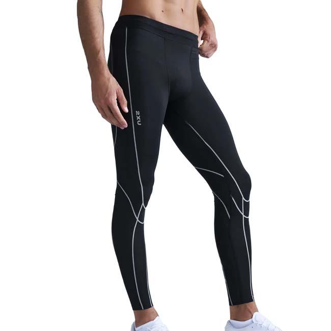 2XU(ツータイムズユー) メンズ ライトスピード キネシス コンプレッションタイツ MA7626B-BLK／BRF BK×BKリフレクティブ(26y9mトレーニング) | 2XU | 02
