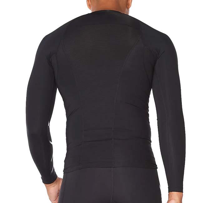 2XU(ツータイムズユー) メンズ PWXコンプレッション ロングスリーブトップ MA6398A-BLKSIL ブラック×シルバー(24y12mトレーニング) | 2XU | 01