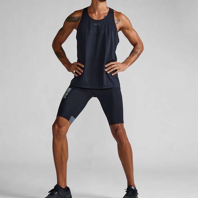 2XU(ツータイムズユー) 2024 メンズ ライトスピードリアクトコンプレッションショーツ MCSコンプレッションショーツ MA7050B-BLK／WRF(24y9mトレーニング) | 2XU | 09