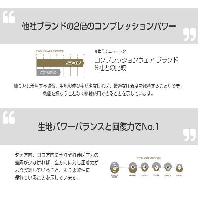 2XU(ツータイムズユー) 2024 メンズ ライトスピードリアクトコンプレッション タイツ MCSコンプレッションロングタイツ MA7049B-BLK／WRF(24y9mトレーニング) | 2XU | 13