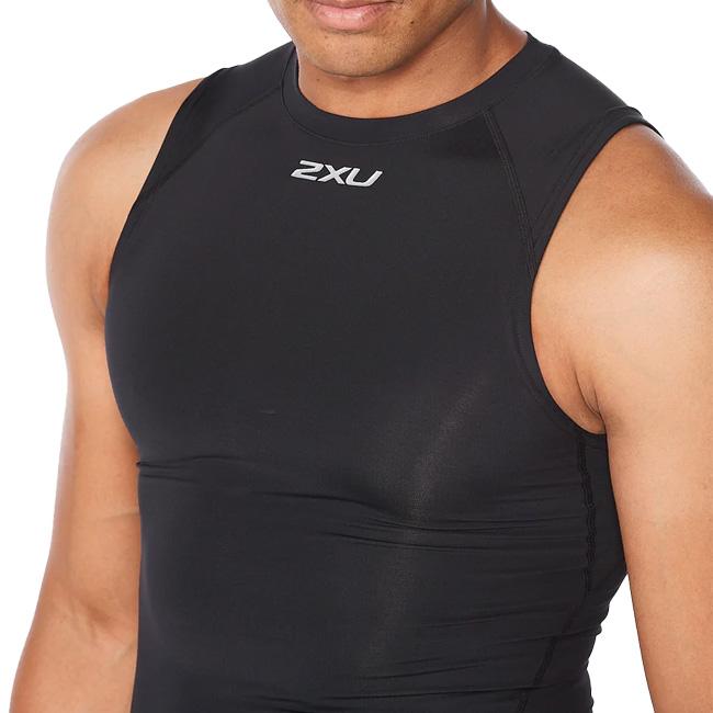 2XU(ツータイムズユー) 2022 メンズ PWX コア コンプレッション スリーブレス トップス ノースリーブ MA6400A-BLKSIL ブラック×シルバー |  | 03