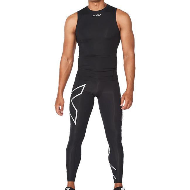 2XU(ツータイムズユー) 2022 メンズ PWX コア コンプレッション スリーブレス トップス ノースリーブ MA6400A-BLKSIL ブラック×シルバー |  | 04
