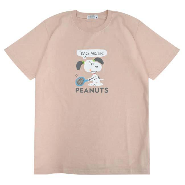 日本サイズ PEANUTS(ピーナッツ) SNOOPY(スヌーピー) ユニセックス テニス柄 プリント半袖Tシャツ スポーツ 部活 ※サイズ表確認 S1152-417SP(26y3mテニス) |  | 02
