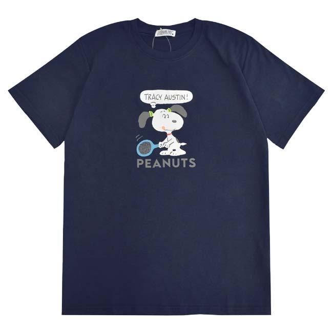 日本サイズ PEANUTS(ピーナッツ) SNOOPY(スヌーピー) ユニセックス テニス柄 プリント半袖Tシャツ スポーツ 部活 ※サイズ表確認 S1152-417SP(26y3mテニス) |  | 05