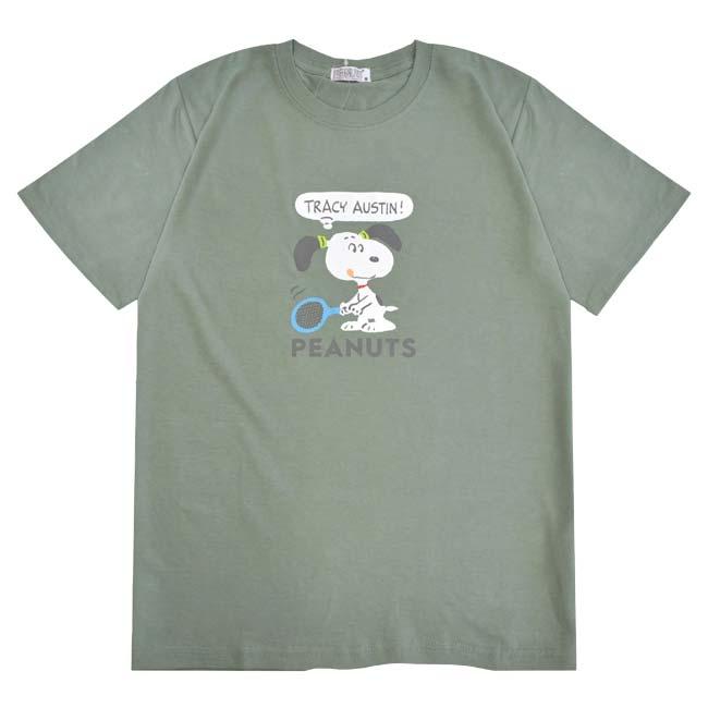 日本サイズ PEANUTS(ピーナッツ) SNOOPY(スヌーピー) ユニセックス テニス柄 プリント半袖Tシャツ スポーツ 部活 ※サイズ表確認 S1152-417SP(26y3mテニス) |  | 07