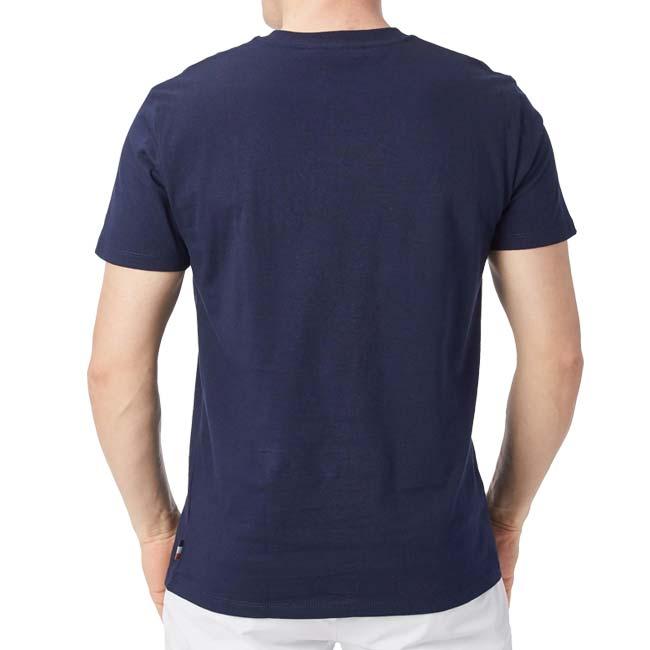 海外サイズ Roland Garros Official(ローランギャロス) 2024 メンズ ロゴ プリント 半袖Tシャツ RG23001ネイビー(24y11mテニス) |  | 01