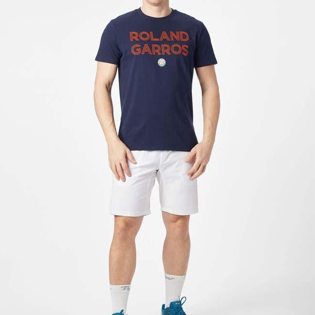 海外サイズ Roland Garros Official(ローランギャロス) 2024 メンズ ロゴ プリント 半袖Tシャツ RG23001ネイビー(24y11mテニス) |  | 04