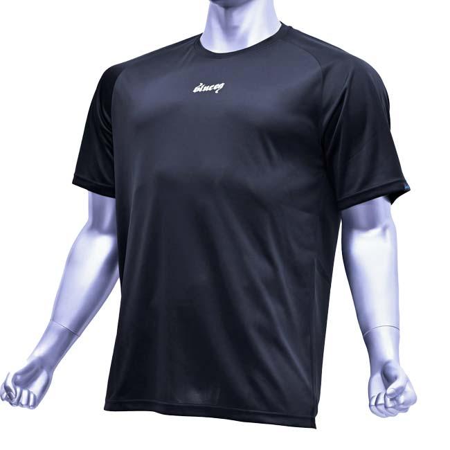 日本サイズ blueeq(ブルイク) ユニセックス 3R GAME TEE 半袖 ゲームシャツ 吸汗速乾 UVカット BQAS-00076-010 ブラック(25y11mテニス用ゲームウェア) | 