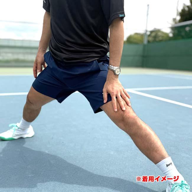日本サイズ blueeq(ブルイク) メンズ TECH SHORT PANTS FOR TEAM テック ショートパンツ 吸汗速乾 UVカット BQAP-00021-040 ネイビー(25y11mテニス) |  | 03
