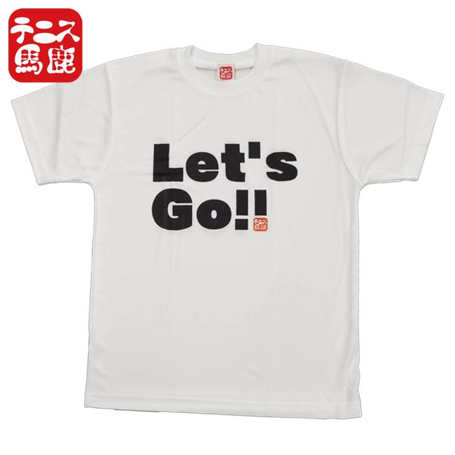 売切り在庫処分特価】日本サイズ テニス馬鹿 ユニセックス Let's Go   文字プリント ドライシルキータッチ 半袖Tシャツ (23y5mテニス) |  | 02