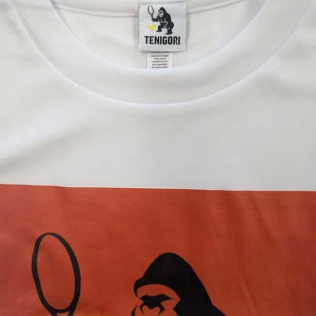 日本サイズ TENIGORI(テニゴリ) 2024 ユニセックス RG RECEIVE GAME PARIS ドライ半袖Tシャツ TGMT024-ホワイト×オレンジ(24y6mテニス) |  | 05