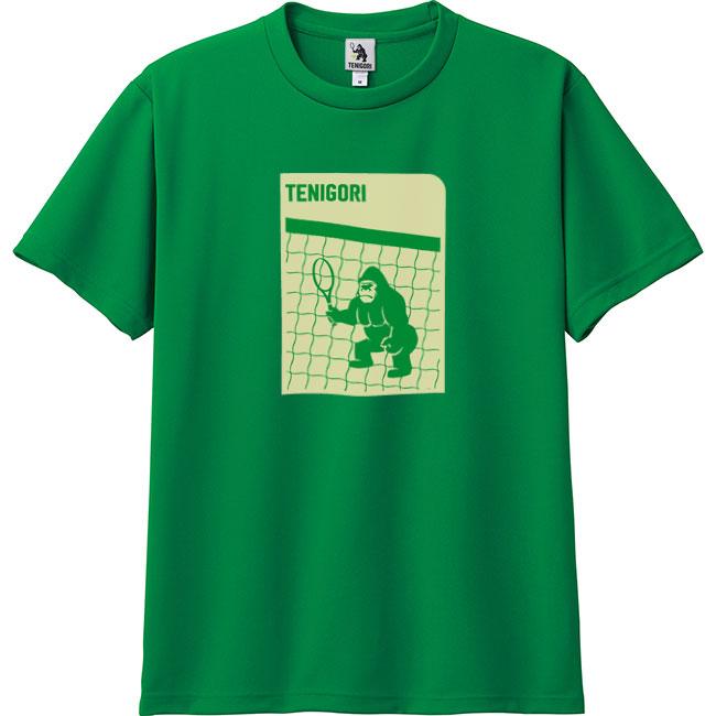 日本サイズ TENIGORI(テニゴリ) 2023 ユニセックス ネットゴリラプリント ドライ半袖Tシャツ TGMT020(23y3mテニス) |  | 10