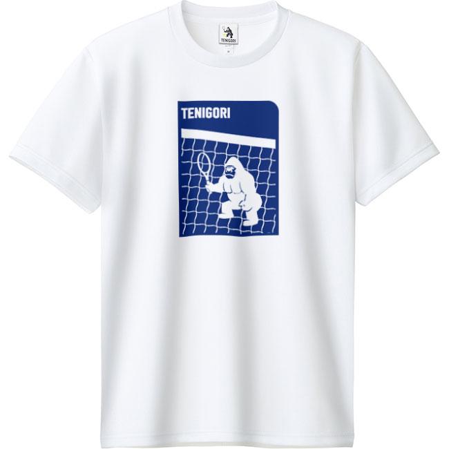 日本サイズ TENIGORI(テニゴリ) 2023 ユニセックス ネットゴリラプリント ドライ半袖Tシャツ TGMT020(23y3mテニス) |  | 02