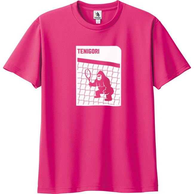 日本サイズ TENIGORI(テニゴリ) 2023 ユニセックス ネットゴリラプリント ドライ半袖Tシャツ TGMT020(23y3mテニス) |  | 06