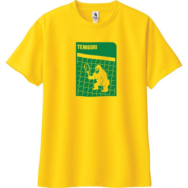 日本サイズ TENIGORI(テニゴリ) 2023 ユニセックス ネットゴリラプリント ドライ半袖Tシャツ TGMT020(23y3mテニス) |  | 08