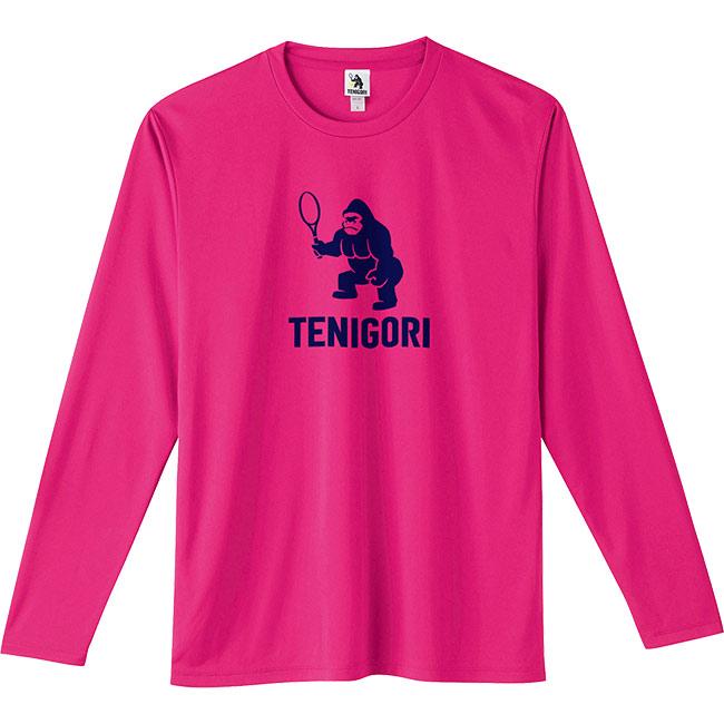 日本サイズ TENIGORI(テニゴリ) ユニセックス ロゴプリント インターロック ドライ長袖Tシャツ TGMT019(22y4mテニス) |  | 08