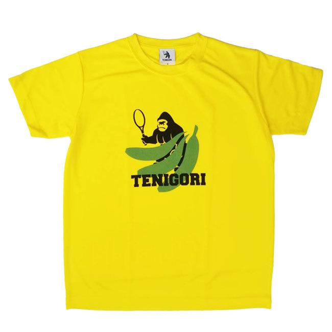 日本サイズ TENIGORI(テニゴリ) ユニセックス ロゴ入り ビッグバナナ柄 ファイバードライ 半袖Tシャツ TGMT017(22y4mテニス) |  | 02