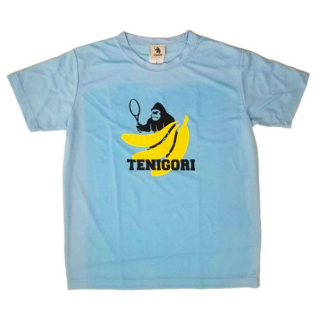 日本サイズ TENIGORI(テニゴリ) ユニセックス ロゴ入り ビッグバナナ柄 ファイバードライ 半袖Tシャツ TGMT017(22y4mテニス) |  | 06