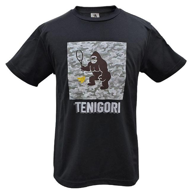 日本サイズ TENIGORI(テニゴリ) ユニセックス ロゴプリント カモフラ柄Tシャツ ワイルド ゴリラ TGMT001(19y11mテニス) |  | 02