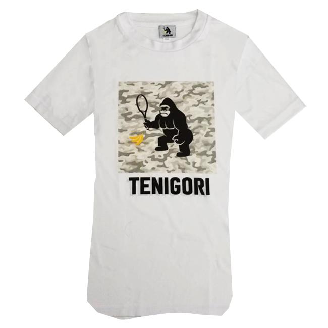 日本サイズ TENIGORI(テニゴリ) ユニセックス ロゴプリント カモフラ柄Tシャツ ワイルド ゴリラ TGMT001(19y11mテニス) |  | 05