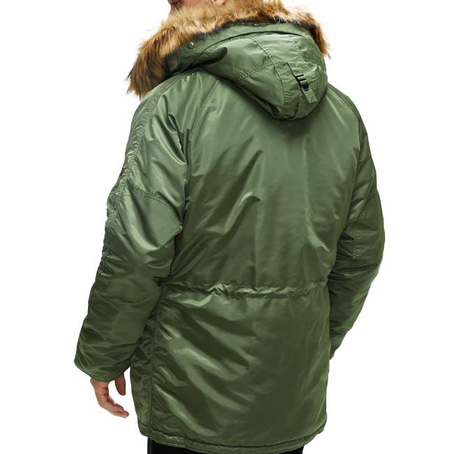 アルファインダストリーズ N-3B ファー付き パーカー フライトジャケット Alpha Industries（アルファ・インダストリーズ） アウター ジャケット