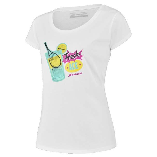 ＵＳサイズ バボラ(Babolat) 2023 SS レディース EXERCISE エクササイズ メッセージ 半袖Tシャツ 4WS23445(23y2mテニス) | Babolat | 12