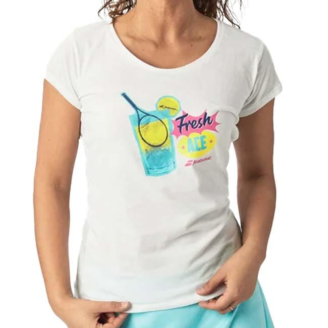 ＵＳサイズ バボラ(Babolat) 2023 SS レディース EXERCISE エクササイズ メッセージ 半袖Tシャツ 4WS23445(23y2mテニス) | Babolat | 13