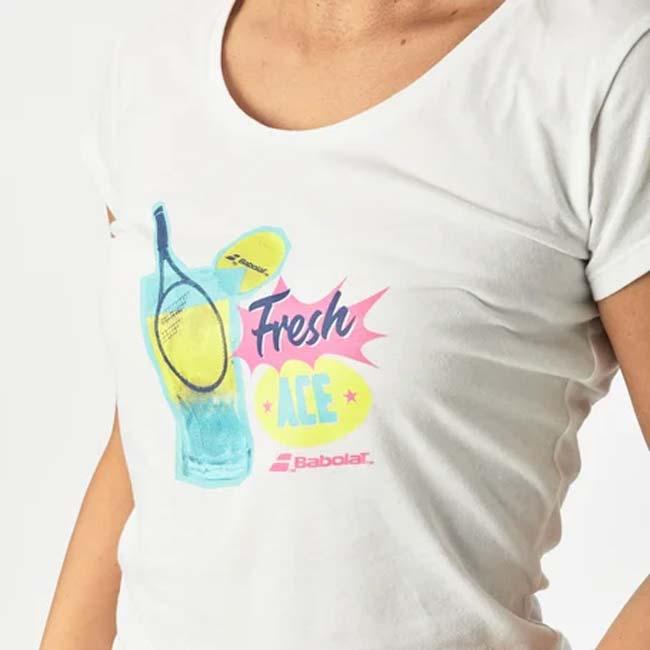 ＵＳサイズ バボラ(Babolat) 2023 SS レディース EXERCISE エクササイズ メッセージ 半袖Tシャツ 4WS23445(23y2mテニス) | Babolat | 15