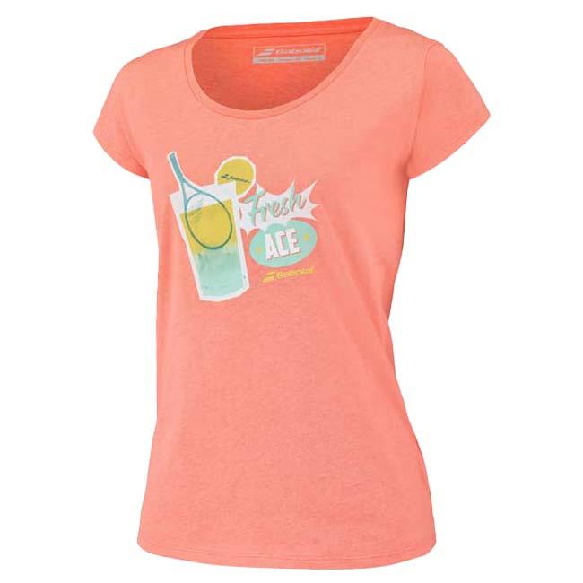 ＵＳサイズ バボラ(Babolat) 2023 SS レディース EXERCISE エクササイズ メッセージ 半袖Tシャツ 4WS23445(23y2mテニス) | Babolat | 04