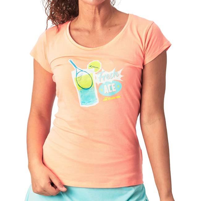 ＵＳサイズ バボラ(Babolat) 2023 SS レディース EXERCISE エクササイズ メッセージ 半袖Tシャツ 4WS23445(23y2mテニス) | Babolat | 05