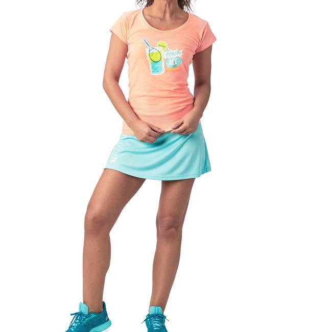 ＵＳサイズ バボラ(Babolat) 2023 SS レディース EXERCISE エクササイズ メッセージ 半袖Tシャツ 4WS23445(23y2mテニス) | Babolat | 09