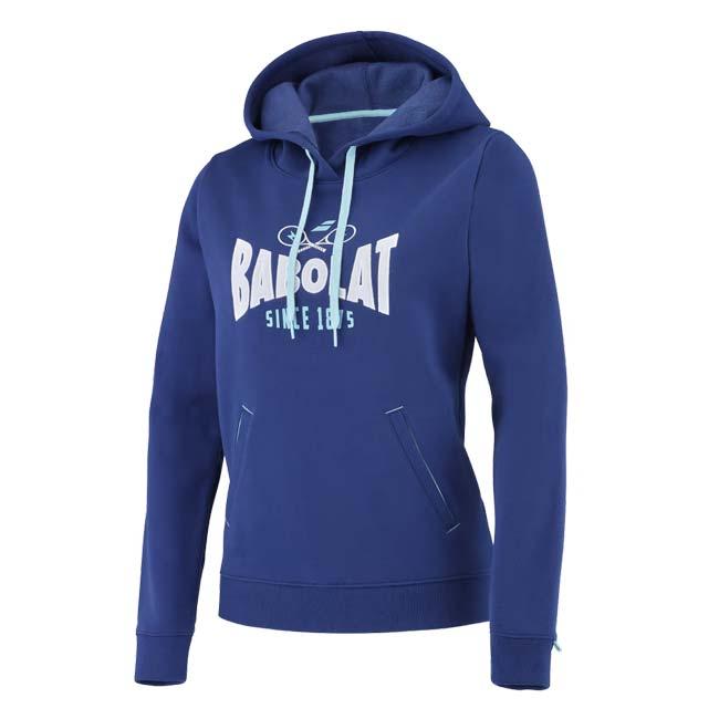 ＵＳサイズ バボラ(Babolat) 2023 SS レディース EXERCISE エクササイズ フーティ フード付きスウェット 4WTE041-4000 エステートブルー | Babolat | 02