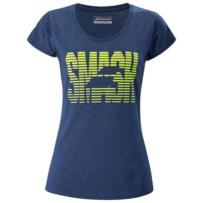 在庫処分特価 ＵＳサイズ バボラ(Babolat) レディース EXERCISE(エクササイズ) メッセージ 半袖Tシャツ 4WS21445(21y2mテニス) | Babolat | 05