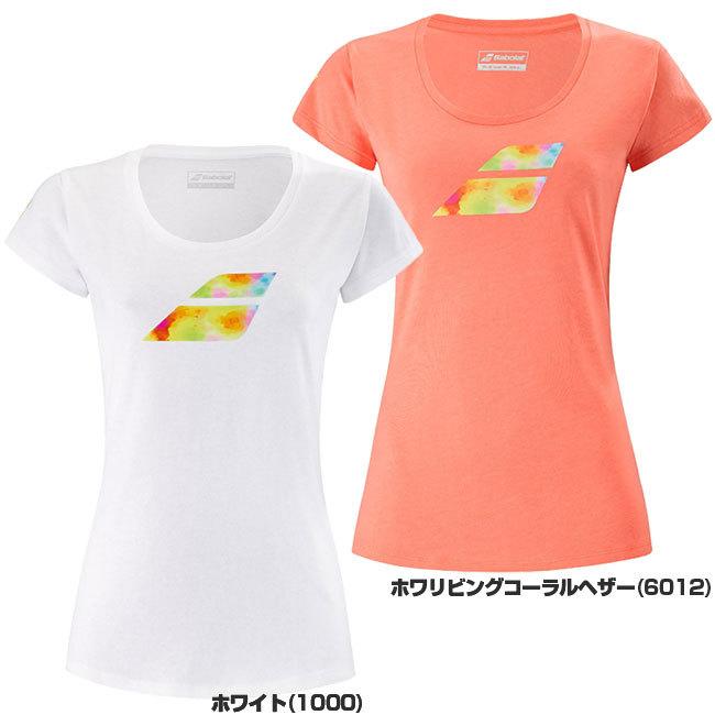 在庫処分特価 ＵＳサイズ バボラ(Babolat) 2021 SS レディース EXERCISE(エクササイズ) ビッグブラッグ 半袖Tシャツ 4WS21442(21y2mテニス) | Babolat | 01