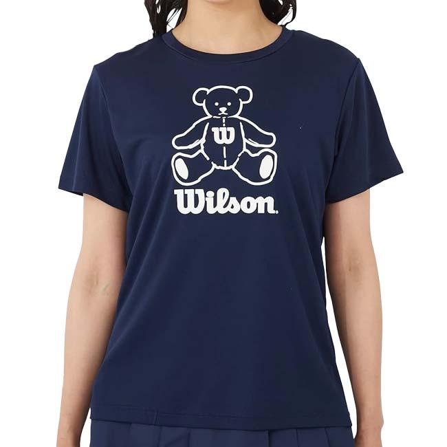 「日本サイズ」ウィルソン(Wilson) レディース ウィルソンベア プリント半袖Tシャツ 413-252(24y4mテニス)｜amuse37｜15