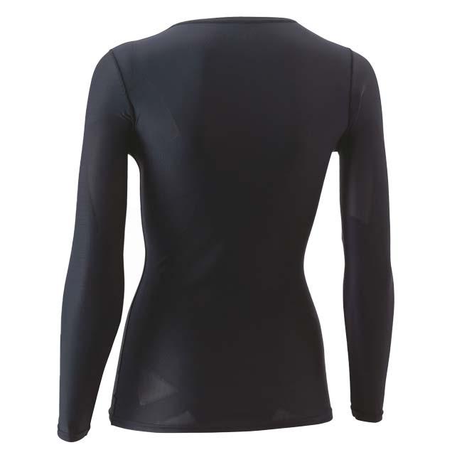 日本サイズ ヨネックス(YONEX) 2024 レディース STB アスリートモデル Uネック長袖シャツ 機能インナー STBA1513-007 ブラック(24y3mトレーニング) | YONEX | 01