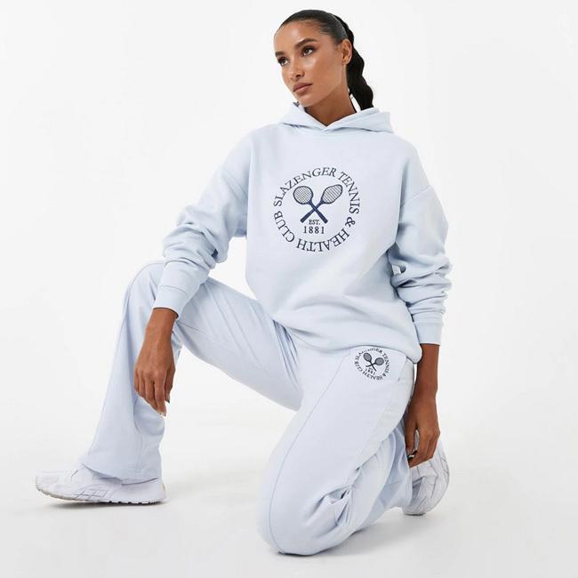 在庫処分特価 海外サイズ Slazenger(スラセンジャー) レディース テニス ヘルスクラブ フーディ 裏起毛 パーカー 664214-ベイビーブルー(22y3mテニス) | Slazenger | 03