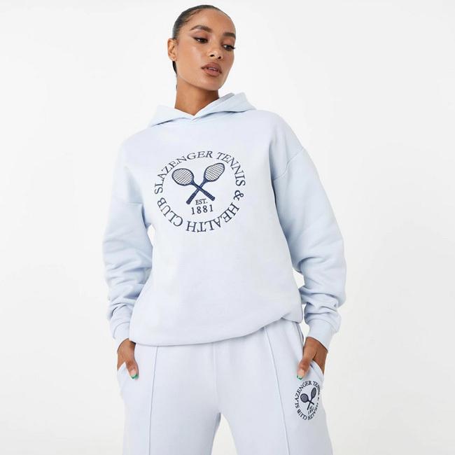 在庫処分特価 海外サイズ Slazenger(スラセンジャー) レディース テニス ヘルスクラブ フーディ 裏起毛 パーカー 664214-ベイビーブルー(22y3mテニス) | Slazenger | 04