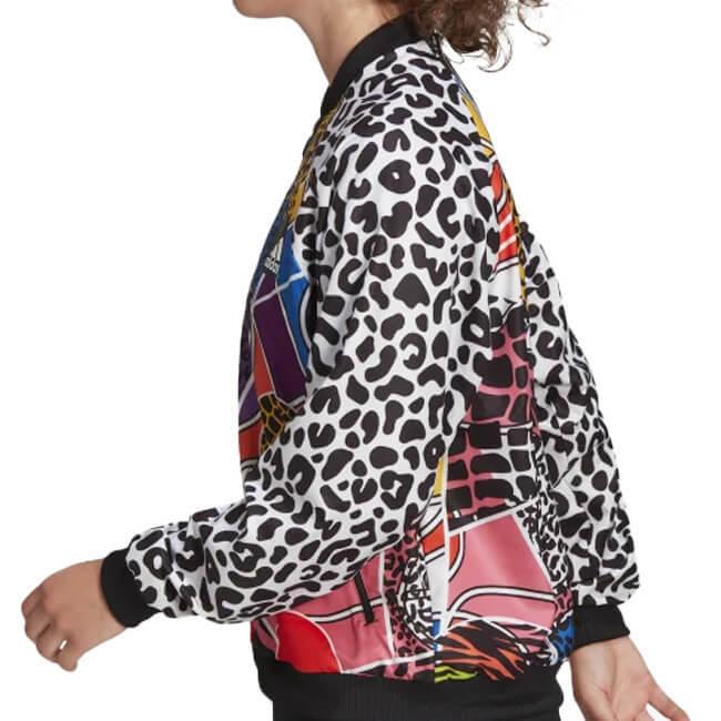 海外レアモデルＵＳサイズ アディダス(adidas) レディース RICH MNISI リッチ ムニシ ウーブン フルジップジャケット HG5690-ブラックの画像