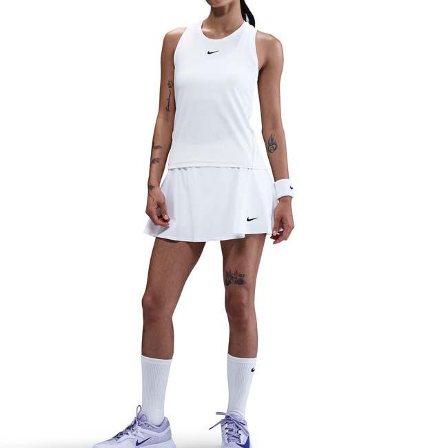 日本サイズ ナイキ(NIKE) 2026 SP レディース ヴィクトリー Dri-FIT ミッドライズ ゲームスコート FD5578-100 ホワイト×BK(26y1mテニス用ゲームウェア) | NIKE | 04