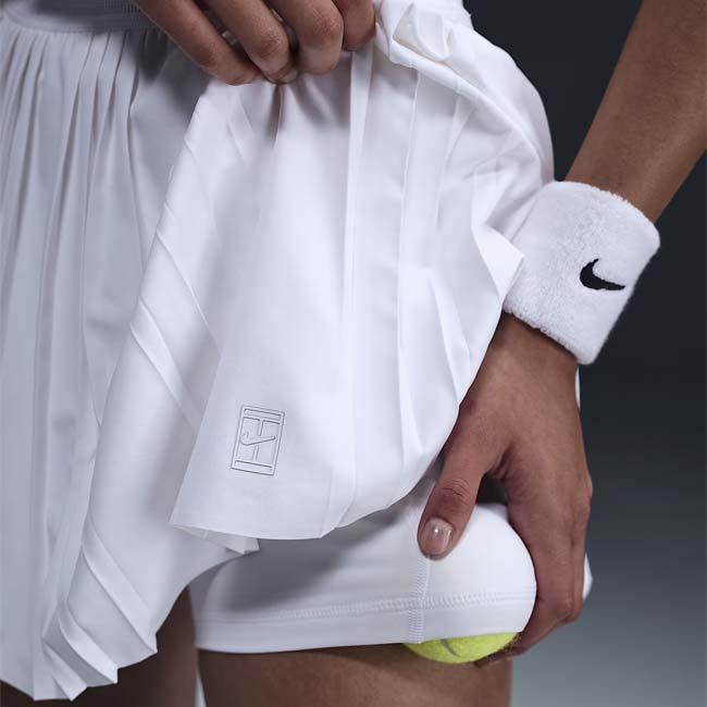 日本サイズ ナイキ(NIKE) 2025 SP レディース コート Dri-FIT ADVTG ACE プリーツ ゲームスコート FZ6513-100 WH×WH(25y4mテニス用ゲームウェア) | NIKE | 07
