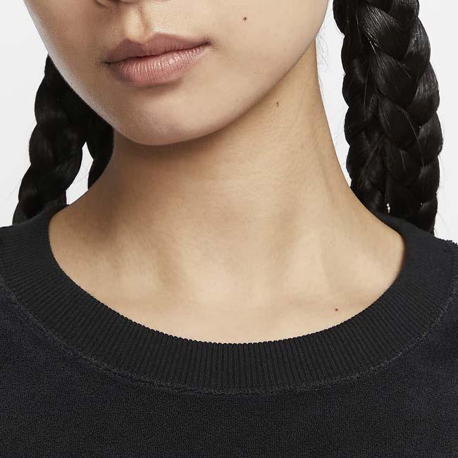 売切りセール！日本サイズ ナイキ(NIKE) 2024 FA レディース コート ヘリテージ オーバーサイズ グラフィック 長袖スウェット FQ2243-010ブラック×ホワイト | NIKE | 02