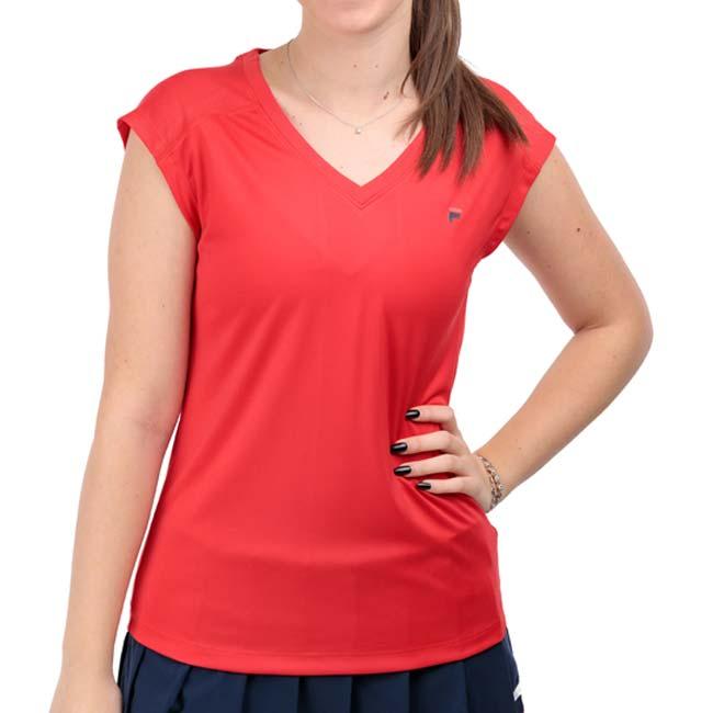 ＵＳサイズ FILA(フィラ) 2024 レディース MAIA マイア Vネック ゲームシャツ FBL241340(24y11mテニス用ゲームウェア) | FILA | 10