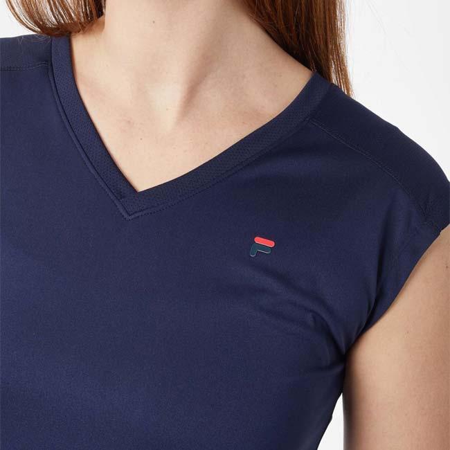 ＵＳサイズ FILA(フィラ) 2024 レディース MAIA マイア Vネック ゲームシャツ FBL241340(24y11mテニス用ゲームウェア) | FILA | 15