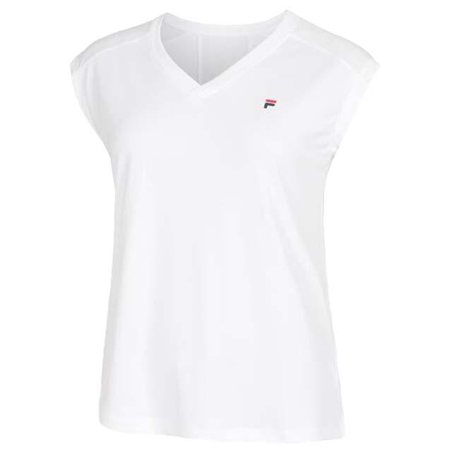 ＵＳサイズ FILA(フィラ) 2024 レディース MAIA マイア Vネック ゲームシャツ FBL241340(24y11mテニス用ゲームウェア) | FILA | 02