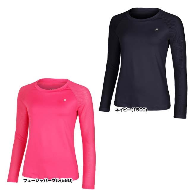 在庫処分特価 ＵＳサイズ FILA(フィラ) 2023 FW レディース グレーシー(GRACIE) 長袖Tシャツ US Open XFL232128(23y11mテニス) | FILA | 01