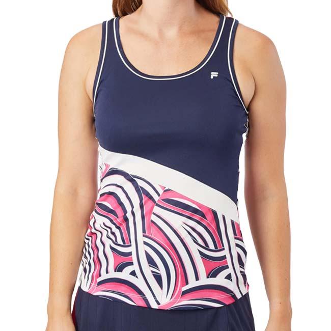 在庫処分特価 ＵＳサイズ FILA(フィラ) 2023 FW レディース MARIA(マリア) プリントタンクトップ US Open UOL239312E(23y11mテニス) | FILA | 05