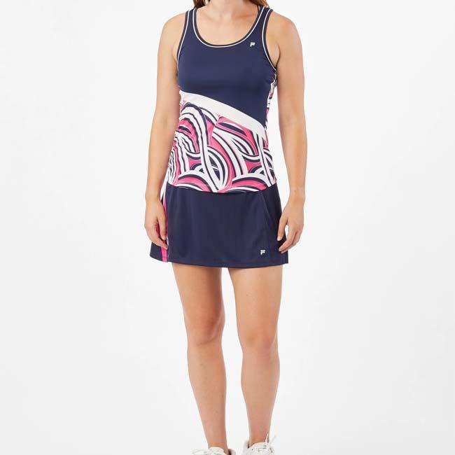 在庫処分特価 ＵＳサイズ FILA(フィラ) 2023 FW レディース MARIA(マリア) プリントタンクトップ US Open UOL239312E(23y11mテニス) | FILA | 09