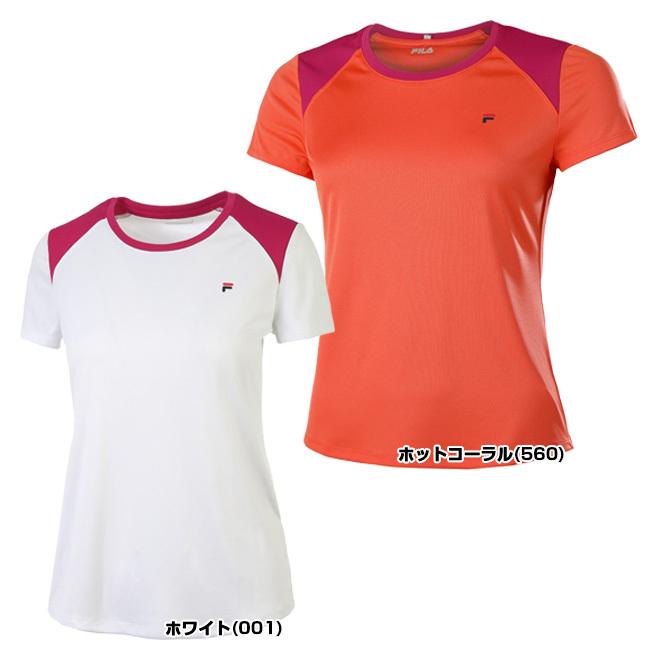 在庫処分特価 ＵＳサイズ FILA(フィラ) レディース Josephine(ジョゼフィーヌ) 半袖Tシャツ XFL229174(22y1mテニス) | FILA | 01