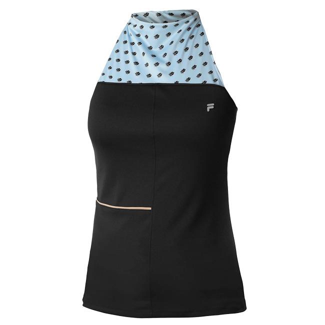 在庫処分特価 ＵＳサイズ FILA(フィラ) レディース LOTTIE ロッティ US OPEN タンクトップ UOL219325-900 ブラック(22y1mテニス) | FILA